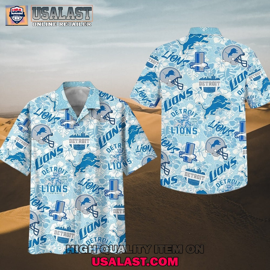 Detroit Lions New Trending Hawaiian - Adult & Kids T-Shirts, Sweatshirts & Hoodies apparel design preview 1