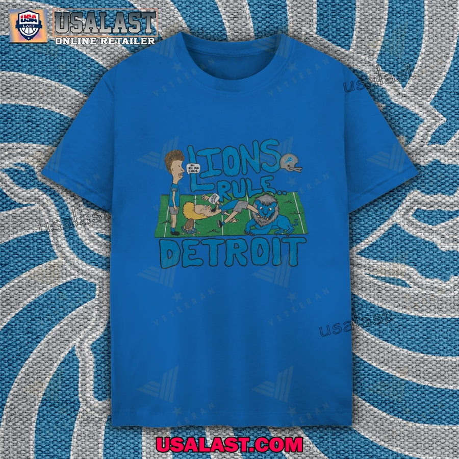 Detroit Lions x Beavis and Butthead Apparel - Adult & Kids T-Shirts, Sweatshirts & Hoodies apparel design preview 1