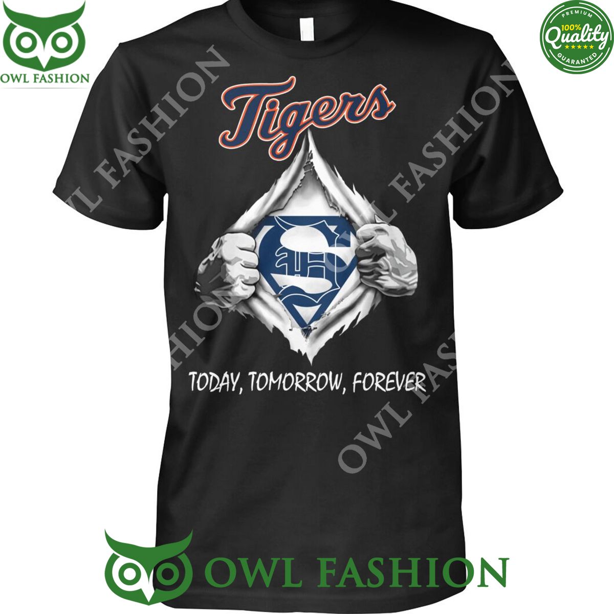 Detroit Tigers Today Tomorrow Forever MLB - Adult & Kids T-Shirts, Sweatshirts & Hoodies apparel design preview 1