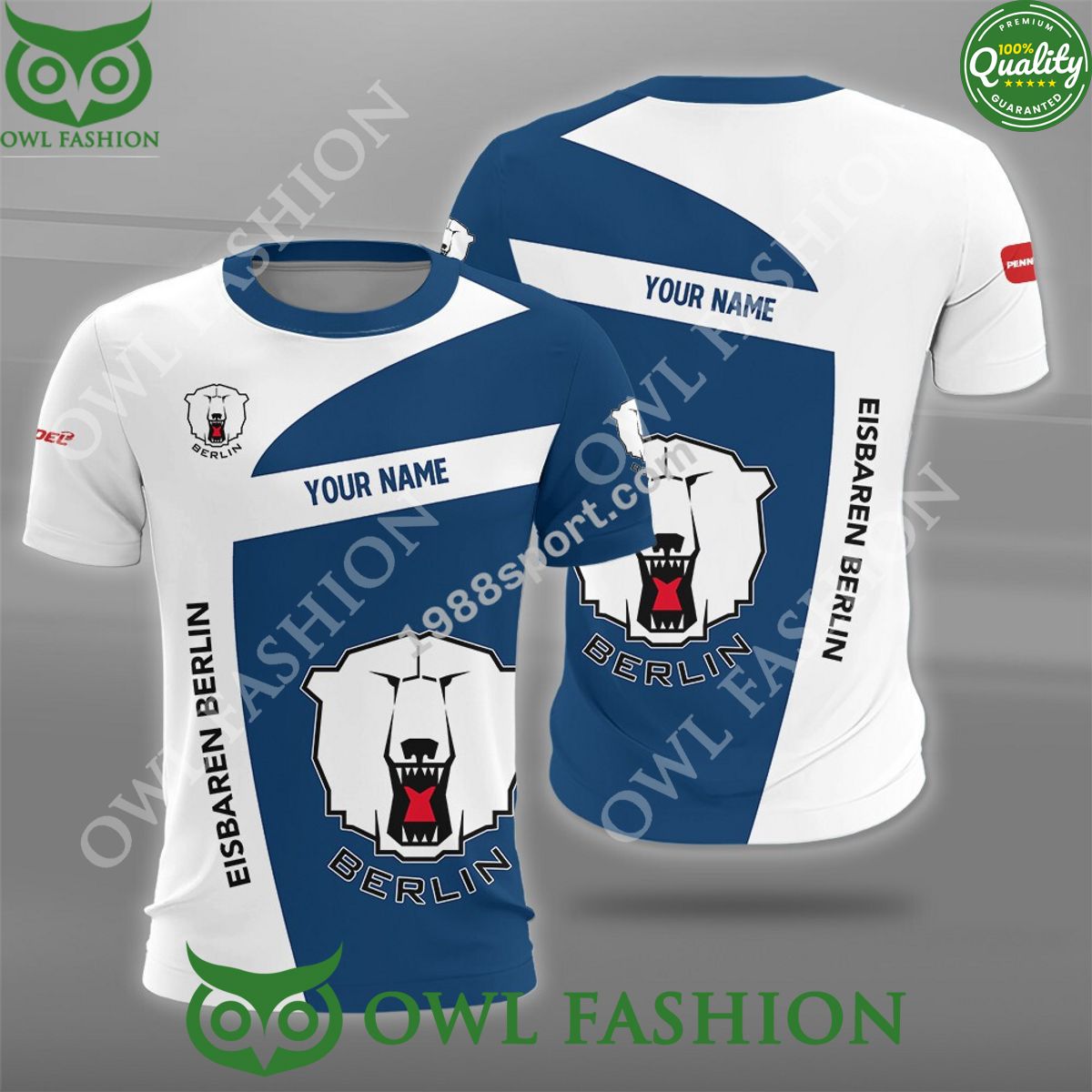 Deutsche Eishockey Liga Eisbaren Berlin Hockey Custom - Adult & Kids T-Shirts, Sweatshirts & Hoodies apparel design preview 1