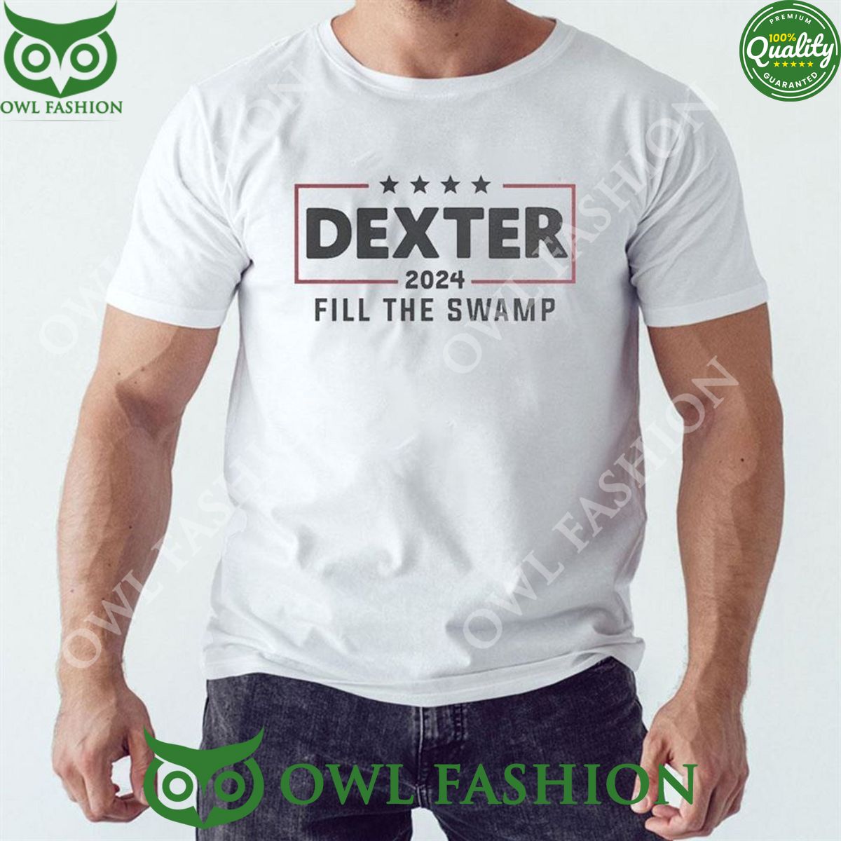 Dexter 2024 Fill The Swamp Ladies - Adult & Kids T-Shirts, Sweatshirts & Hoodies apparel design preview 1