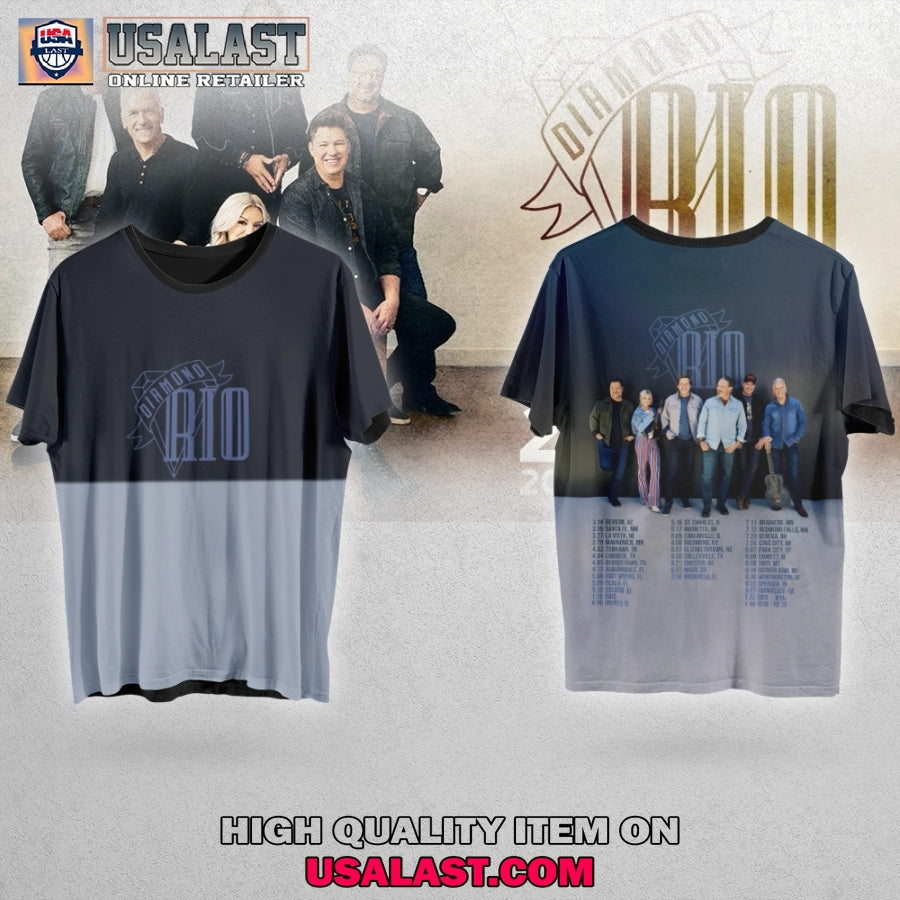 Diamond Rio Tour 2025 3D - Adult & Kids T-Shirts, Sweatshirts & Hoodies apparel design preview 1