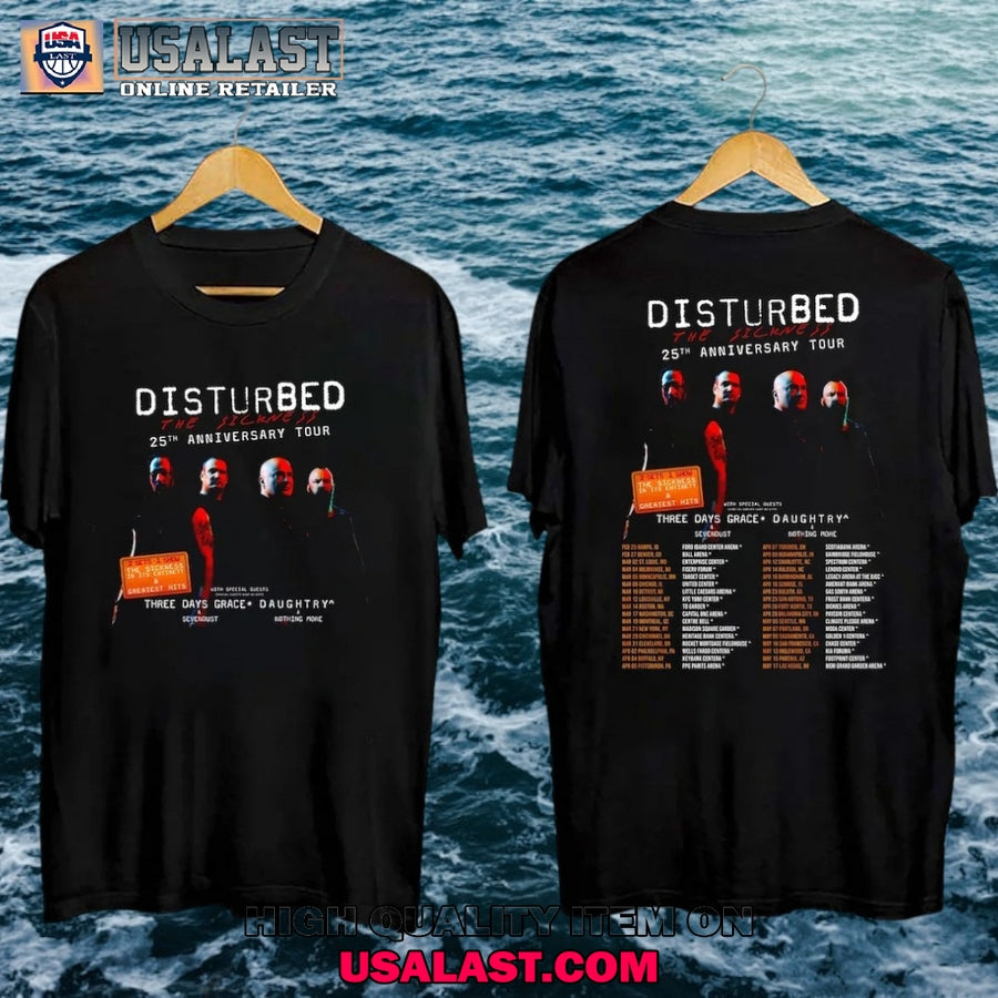 Disturbed Band The Sickness 25th Anniversary Tour - Adult & Kids T-Shirts, Sweatshirts & Hoodies apparel design preview 1