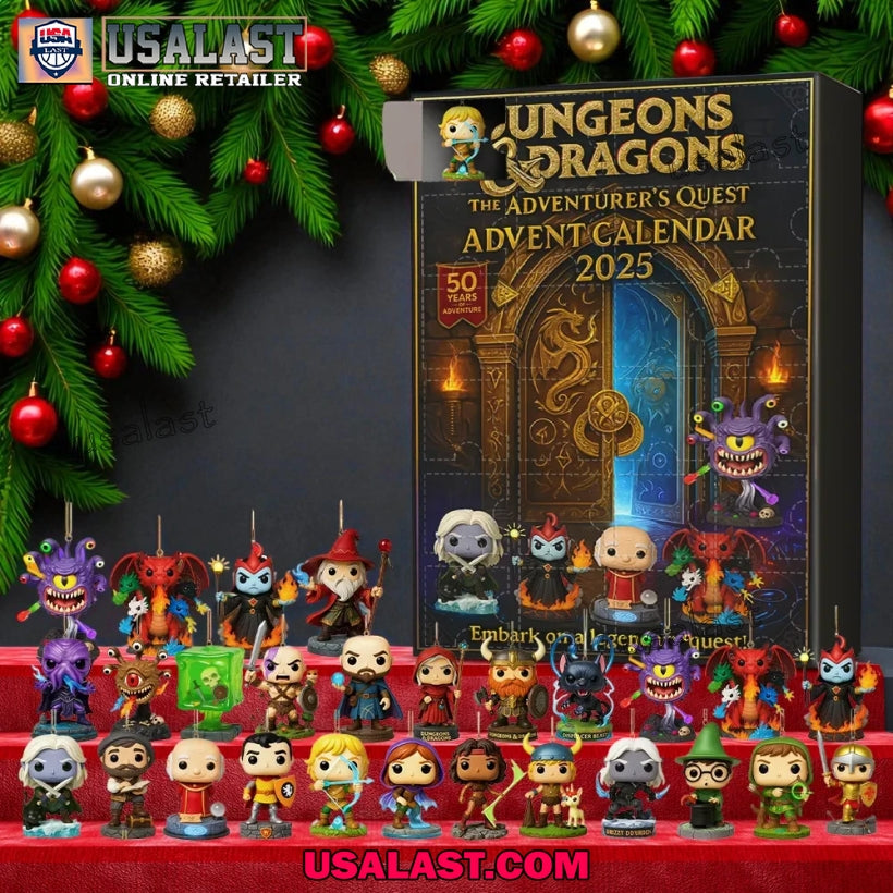 DnD The Adventurer's Quest Advent Calendar 2025 - Adult & Kids T-Shirts, Sweatshirts & Hoodies apparel design preview 1