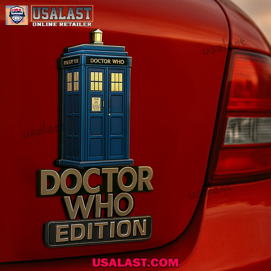 Doctor Who Custom 3D Car Badge Sticker - Adult & Kids T-Shirts, Sweatshirts & Hoodies apparel design preview 1