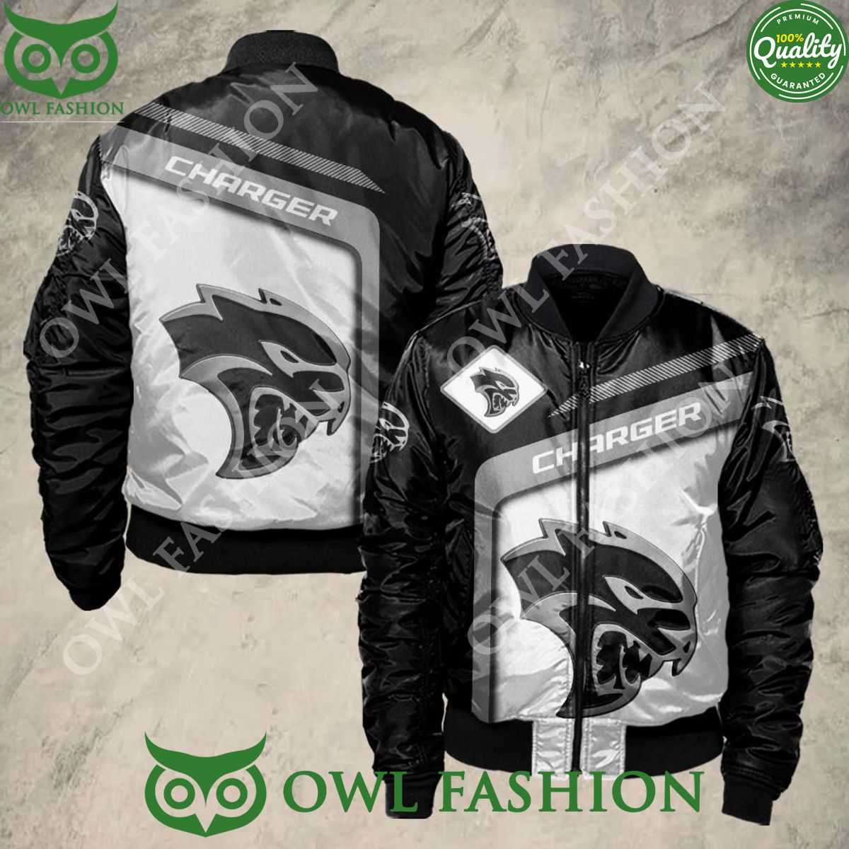 Dodge Charger Sport 3D Bomber Jacket - Adult & Kids T-Shirts, Sweatshirts & Hoodies apparel design preview 1