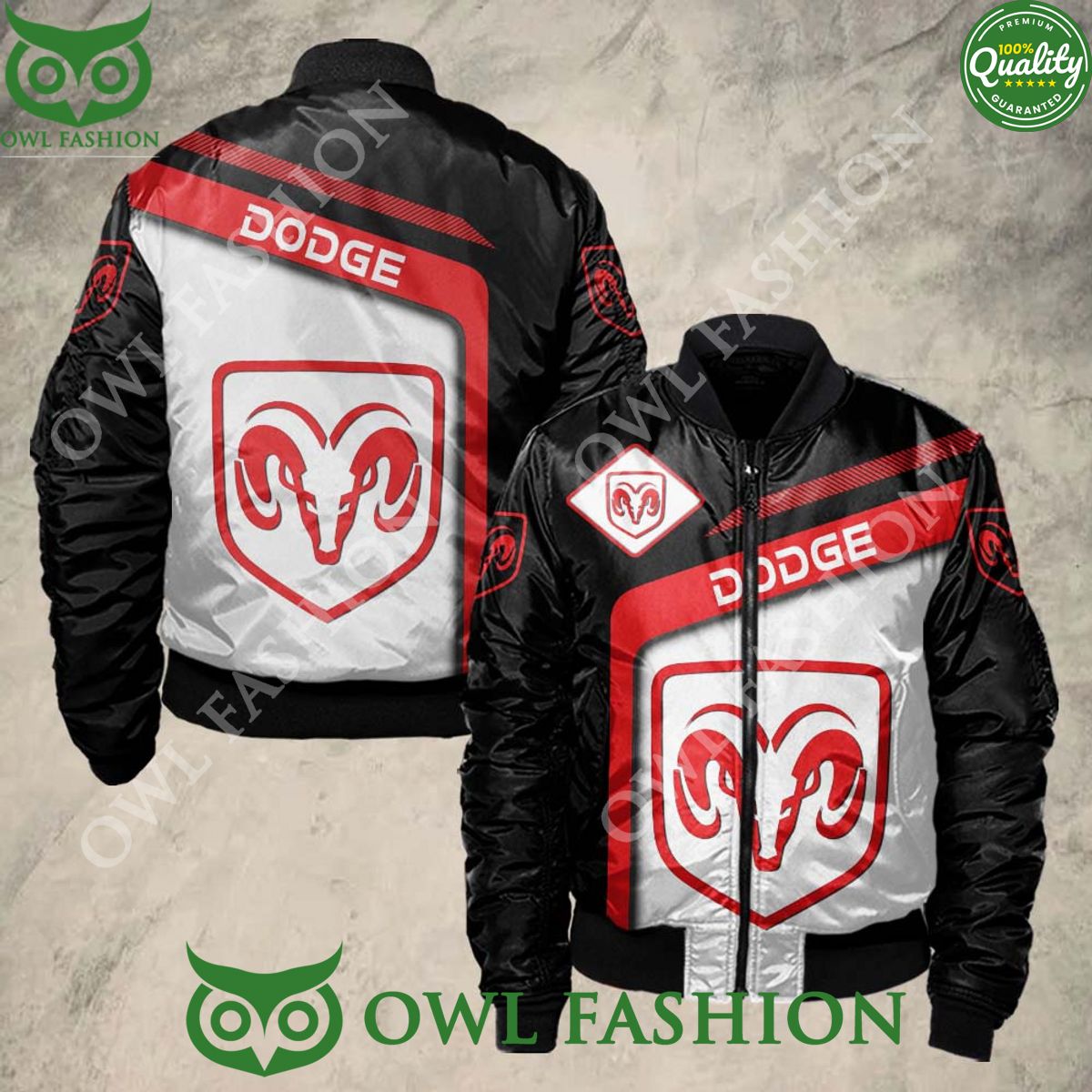 Dodge Sport 3D Bomber Jacket - Adult & Kids T-Shirts, Sweatshirts & Hoodies apparel design preview 1