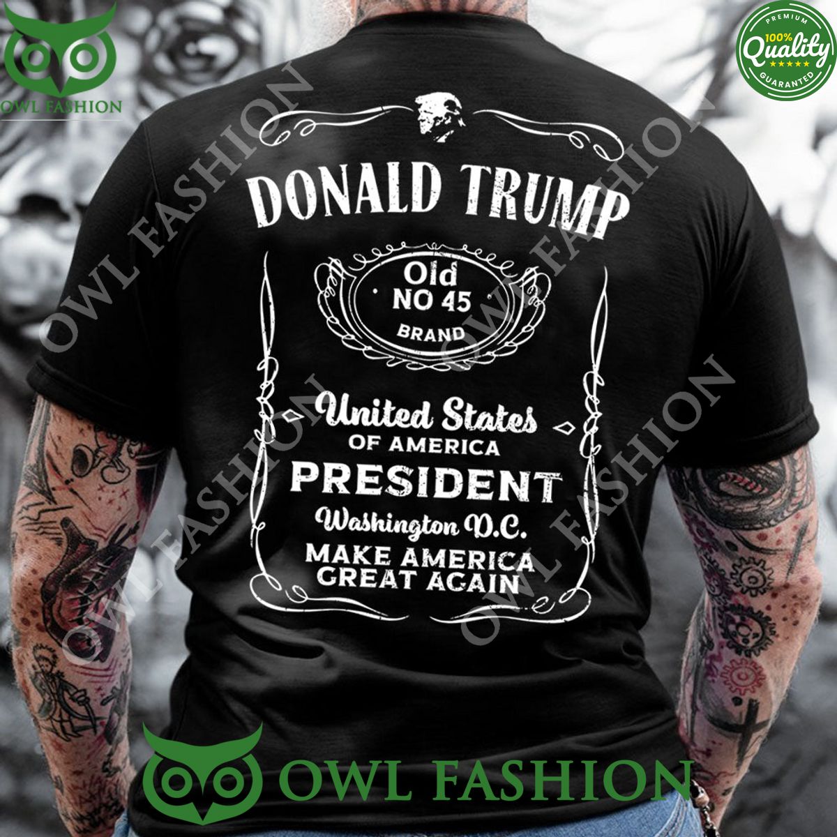 Donald Trump Old No 45 Brand America President Make - Adult & Kids T-Shirts, Sweatshirts & Hoodies apparel design preview 1
