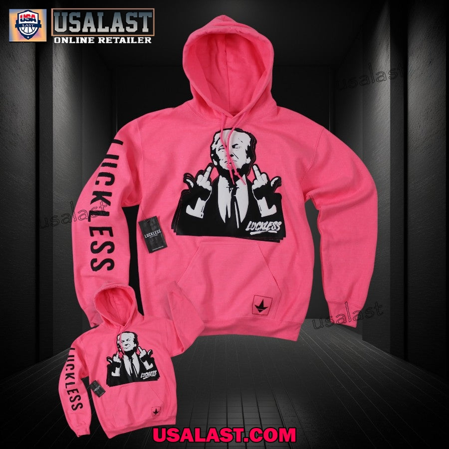 Donald Trump With Middle Fingers - Adult & Kids T-Shirts, Sweatshirts & Hoodies apparel design preview 1