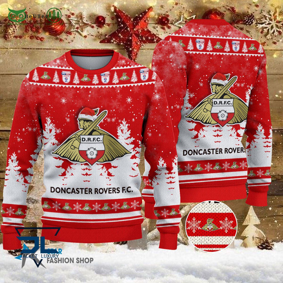 Doncaster Rovers EFL English Football League Premium - Adult & Kids T-Shirts, Sweatshirts & Hoodies apparel design preview 1