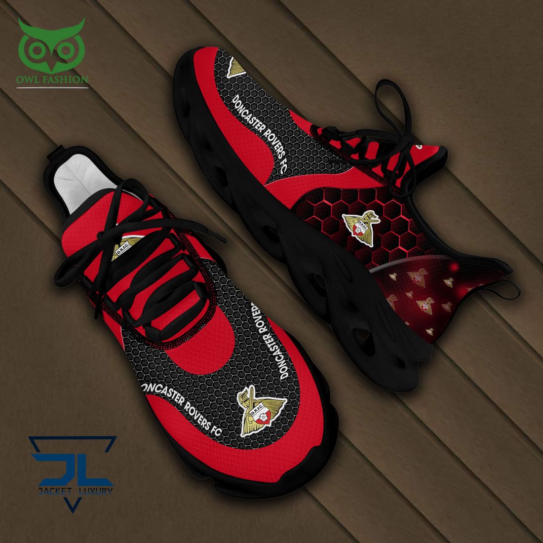 Doncaster Rovers EFL Team Max Soul Sneakers - Adult & Kids T-Shirts, Sweatshirts & Hoodies apparel design preview 1