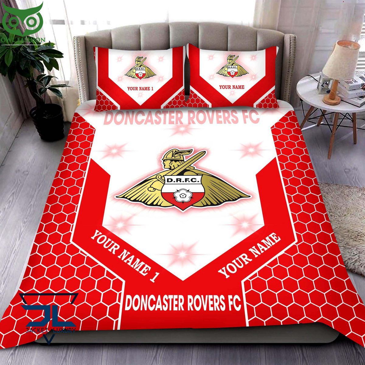 Doncaster Rovers Personalized EFL Bedding Set - Adult & Kids T-Shirts, Sweatshirts & Hoodies apparel design preview 1