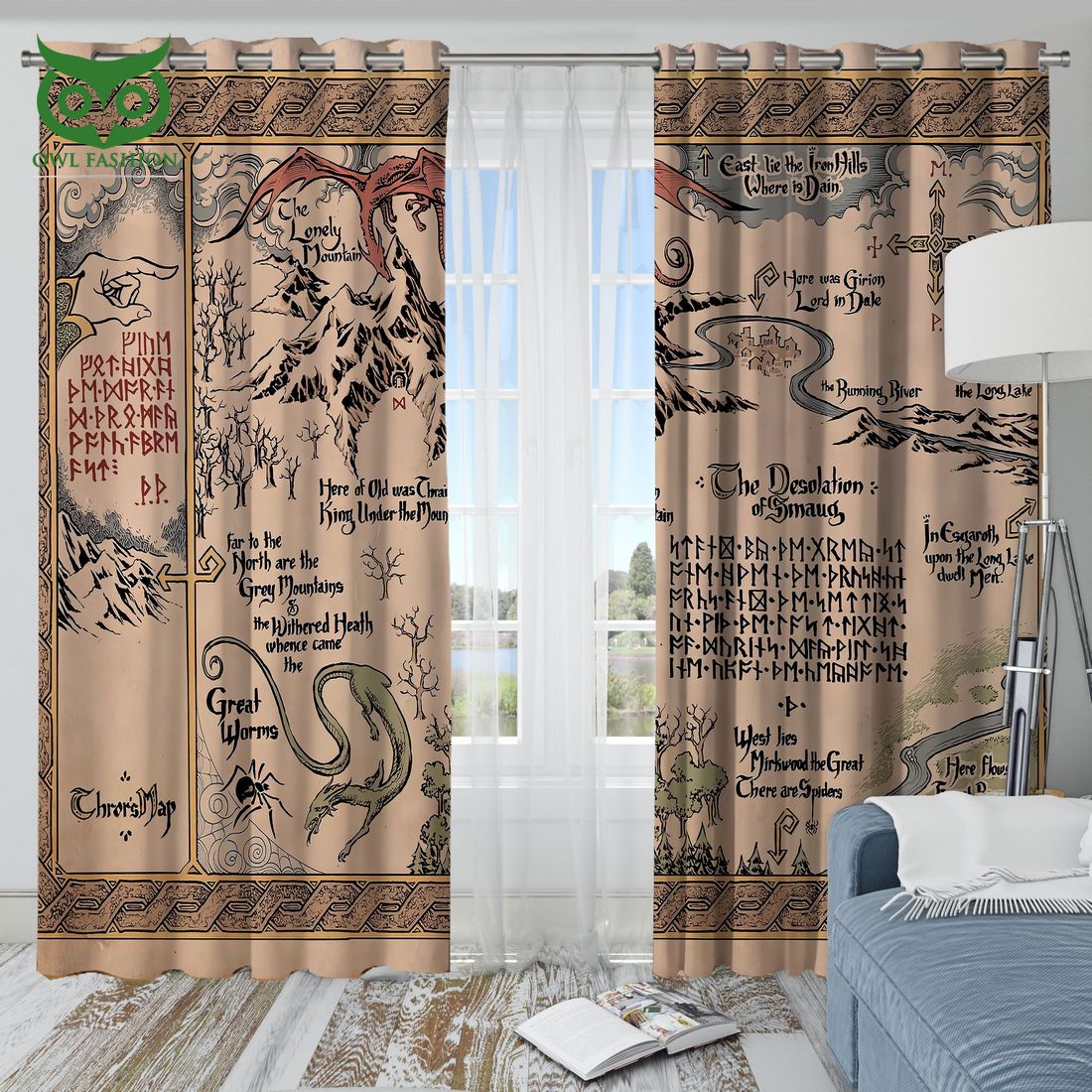 Dragon LORT Blackout Thermal Grommet Window Curtains - Adult & Kids T-Shirts, Sweatshirts & Hoodies apparel design preview 1