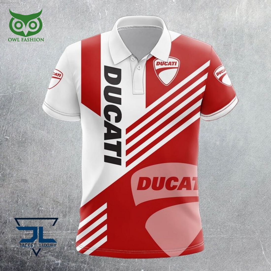 Ducati Car 3D Polo - Adult & Kids T-Shirts, Sweatshirts & Hoodies apparel design preview 1