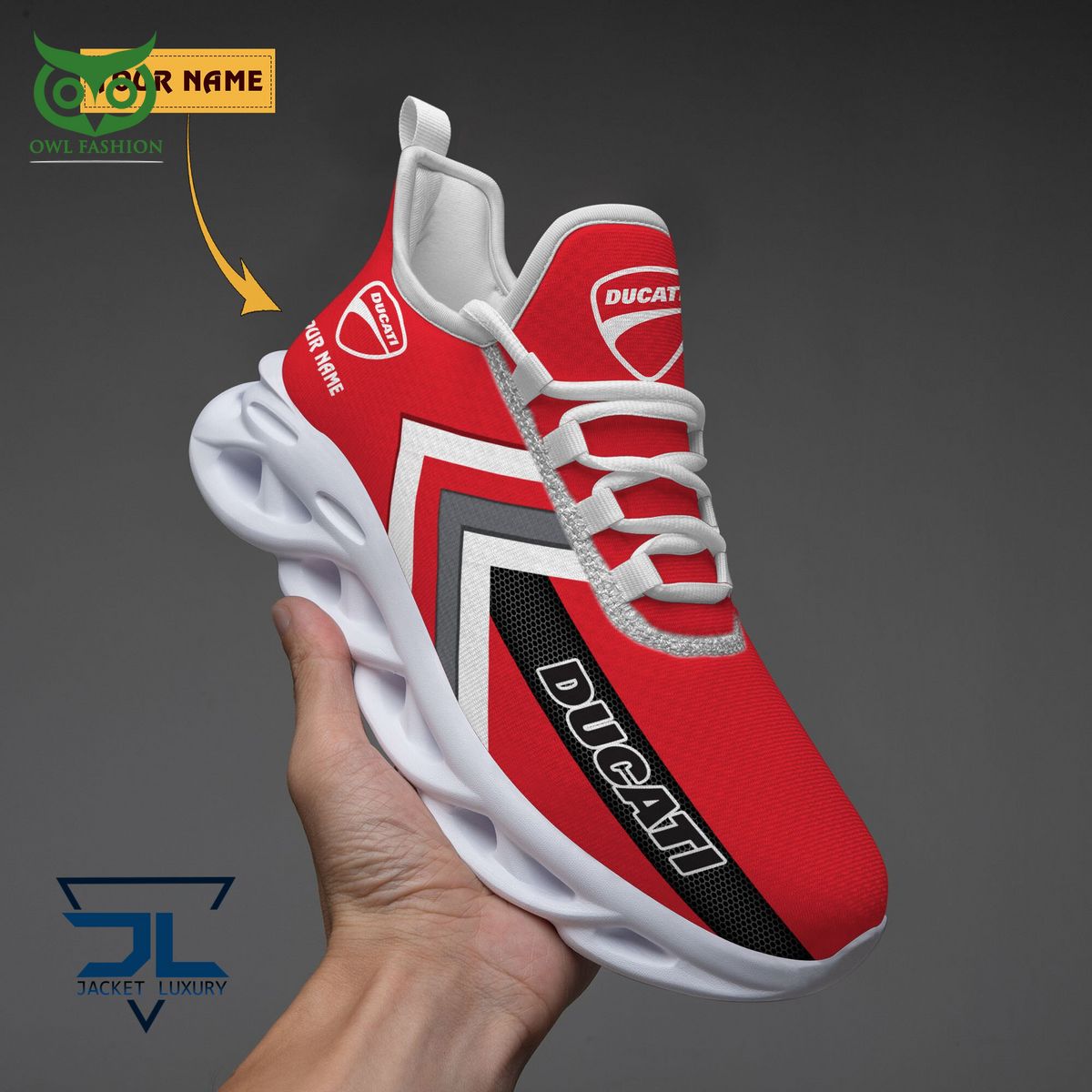 Ducati Car Brand Logo Customized Max Soul Shoes - Adult & Kids T-Shirts, Sweatshirts & Hoodies apparel design preview 1