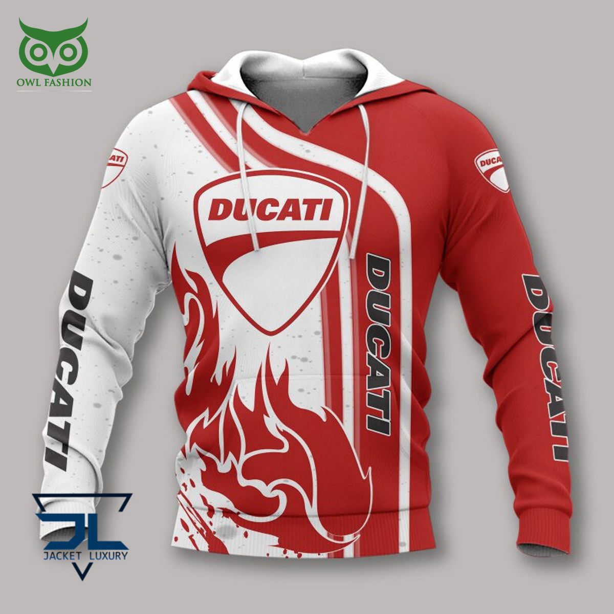 Ducati Car Motor Brand 3D Polo - Adult & Kids T-Shirts, Sweatshirts & Hoodies apparel design preview 1