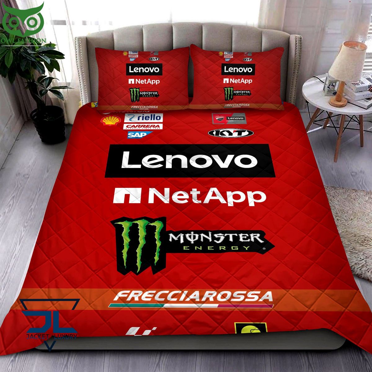 Ducati Lenovo Team Quilt Bedding Set - Adult & Kids T-Shirts, Sweatshirts & Hoodies apparel design preview 1