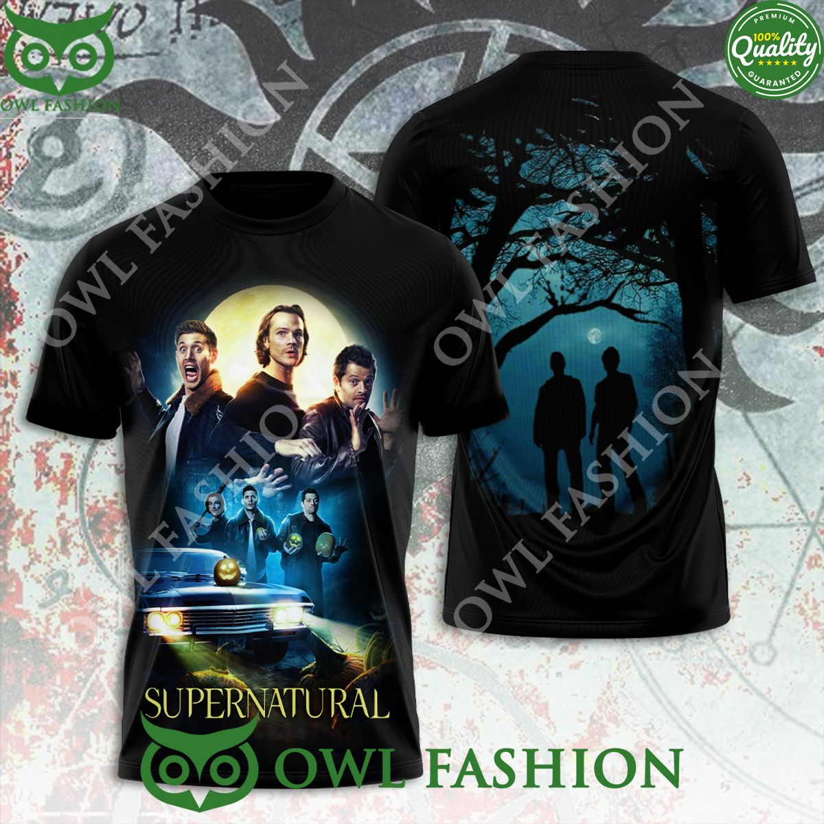 Supernatural Character Movie Scene 3D - Adult & Kids T-Shirts, Sweatshirts & Hoodies apparel design preview 1