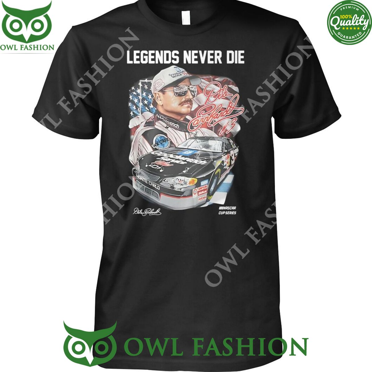 Dale Earnhardt Fans Legends never die Nascar Cup - Adult & Kids T-Shirts, Sweatshirts & Hoodies apparel design preview 1