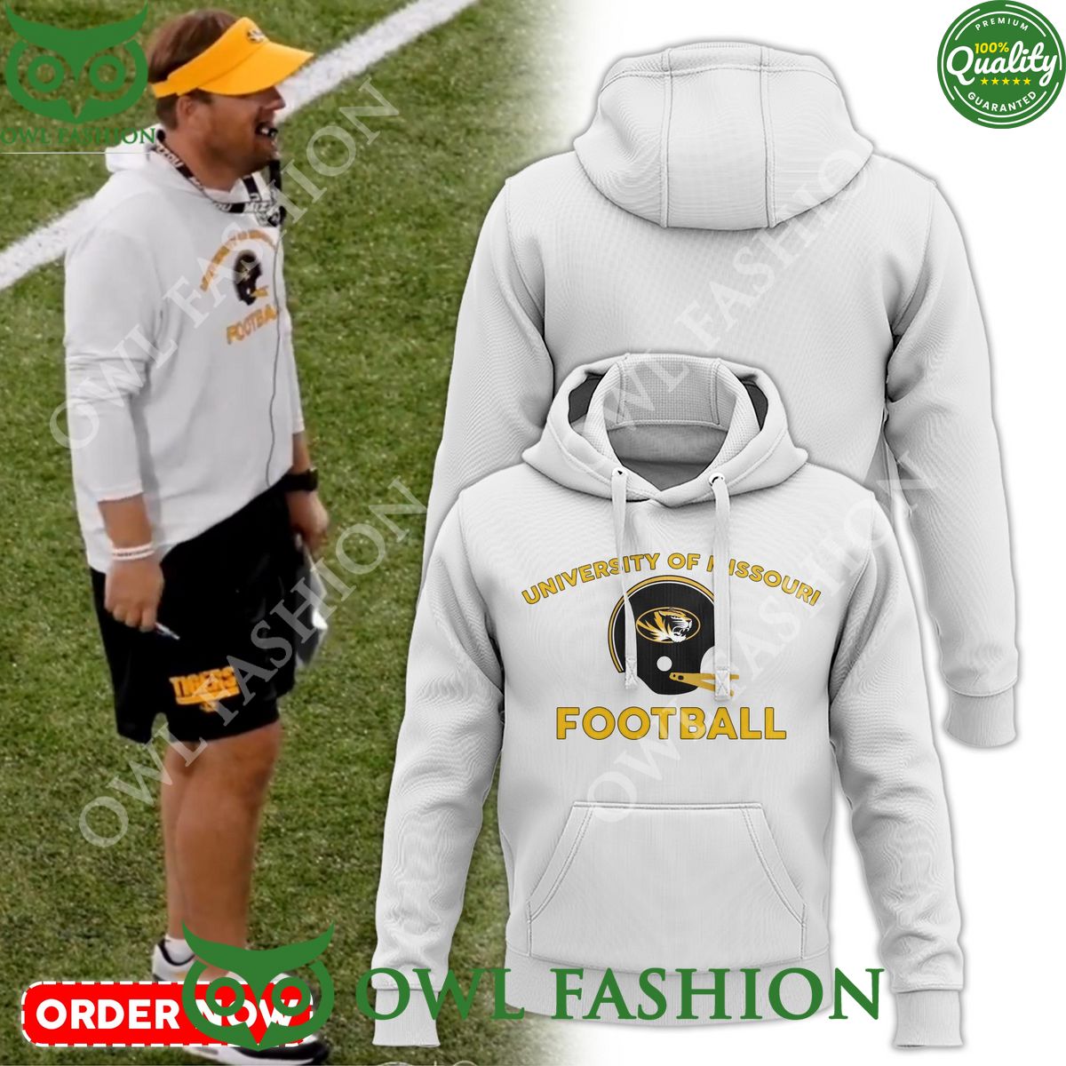 University of Missouri Football Wear By coach Eli - Adult & Kids T-Shirts, Sweatshirts & Hoodies apparel design preview 1