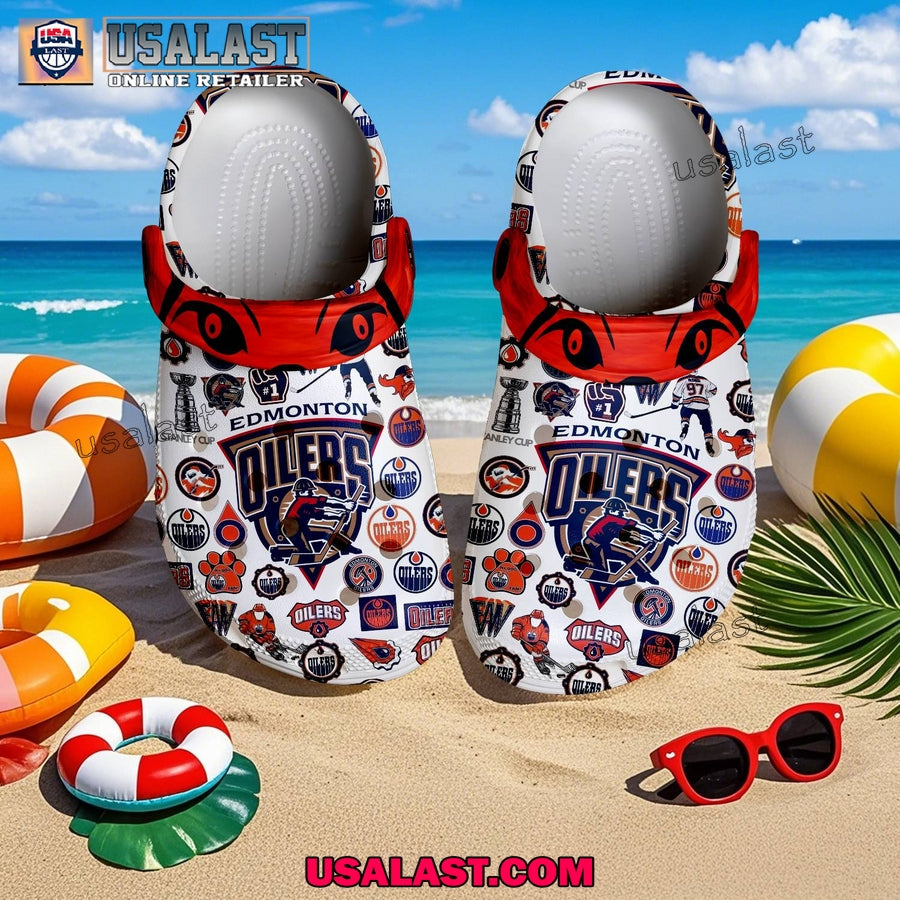 Edmonton Oilers 2025 Crocs Clogs Shoes - Adult & Kids T-Shirts, Sweatshirts & Hoodies apparel design preview 1