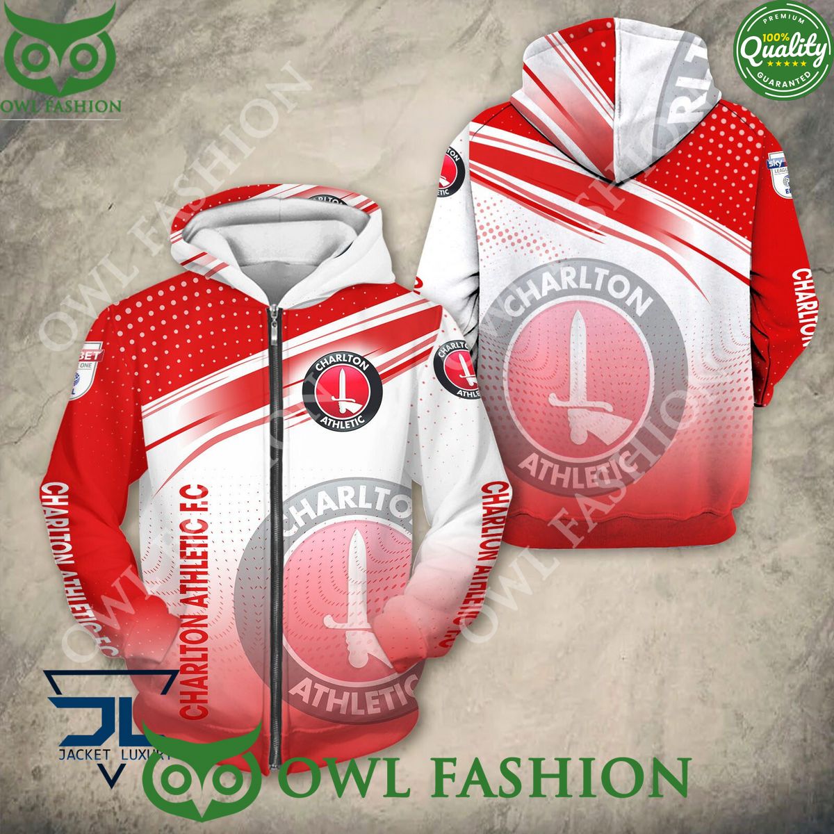 EFL Charlton Athletic F.C 3D - Adult & Kids T-Shirts, Sweatshirts & Hoodies apparel design preview 1