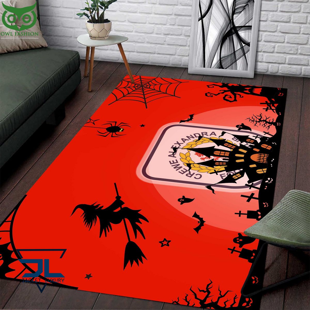 EFL Crewe Alexandra Halloween Carpet Rug - Adult & Kids T-Shirts, Sweatshirts & Hoodies apparel design preview 1
