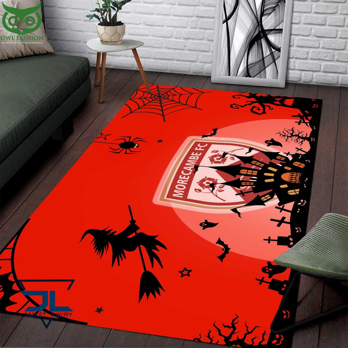 EFL Morecambe F.C Halloween Carpet Rug - Adult & Kids T-Shirts, Sweatshirts & Hoodies apparel design preview 1