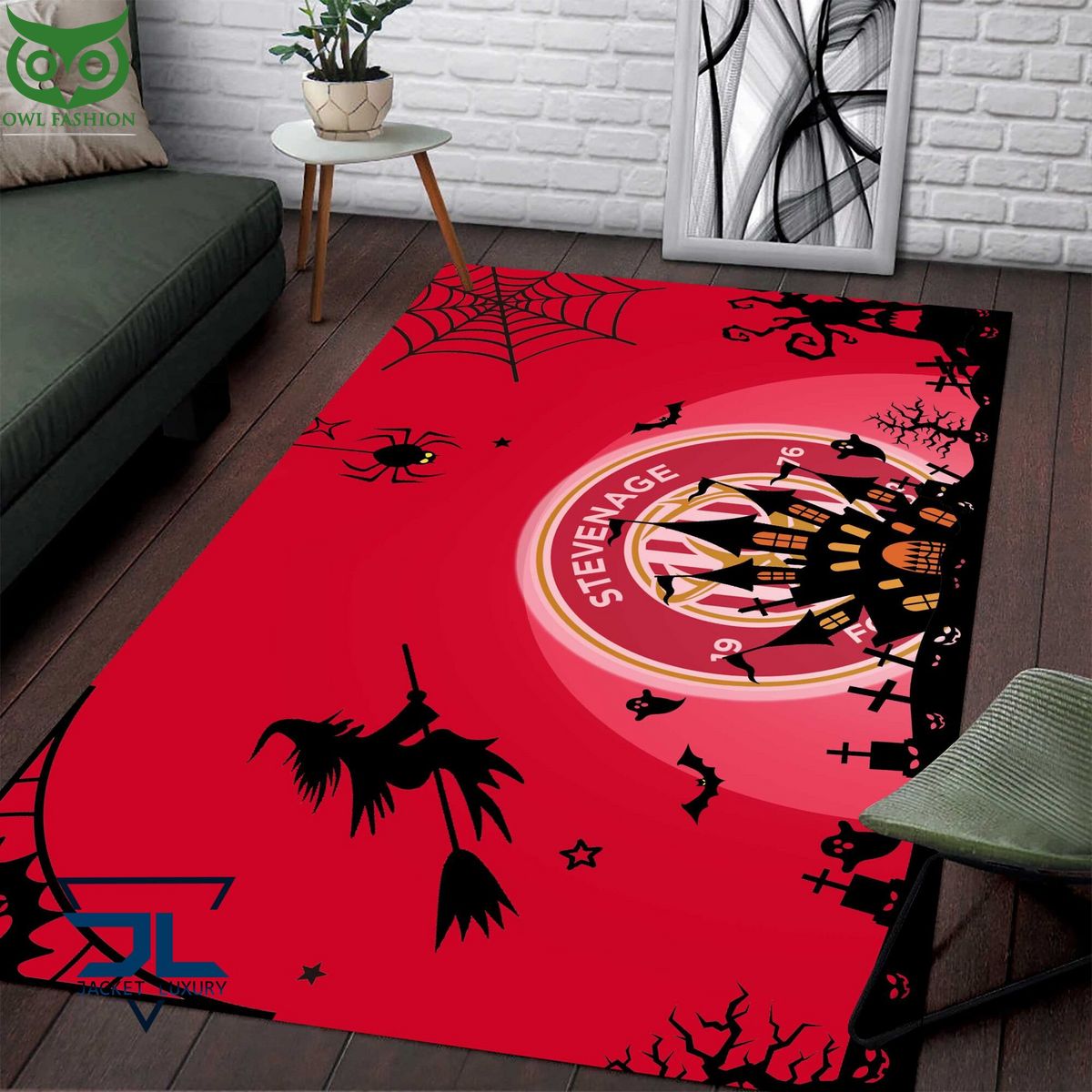 EFL Stevenage FC Halloween Carpet Rug - Adult & Kids T-Shirts, Sweatshirts & Hoodies apparel design preview 1
