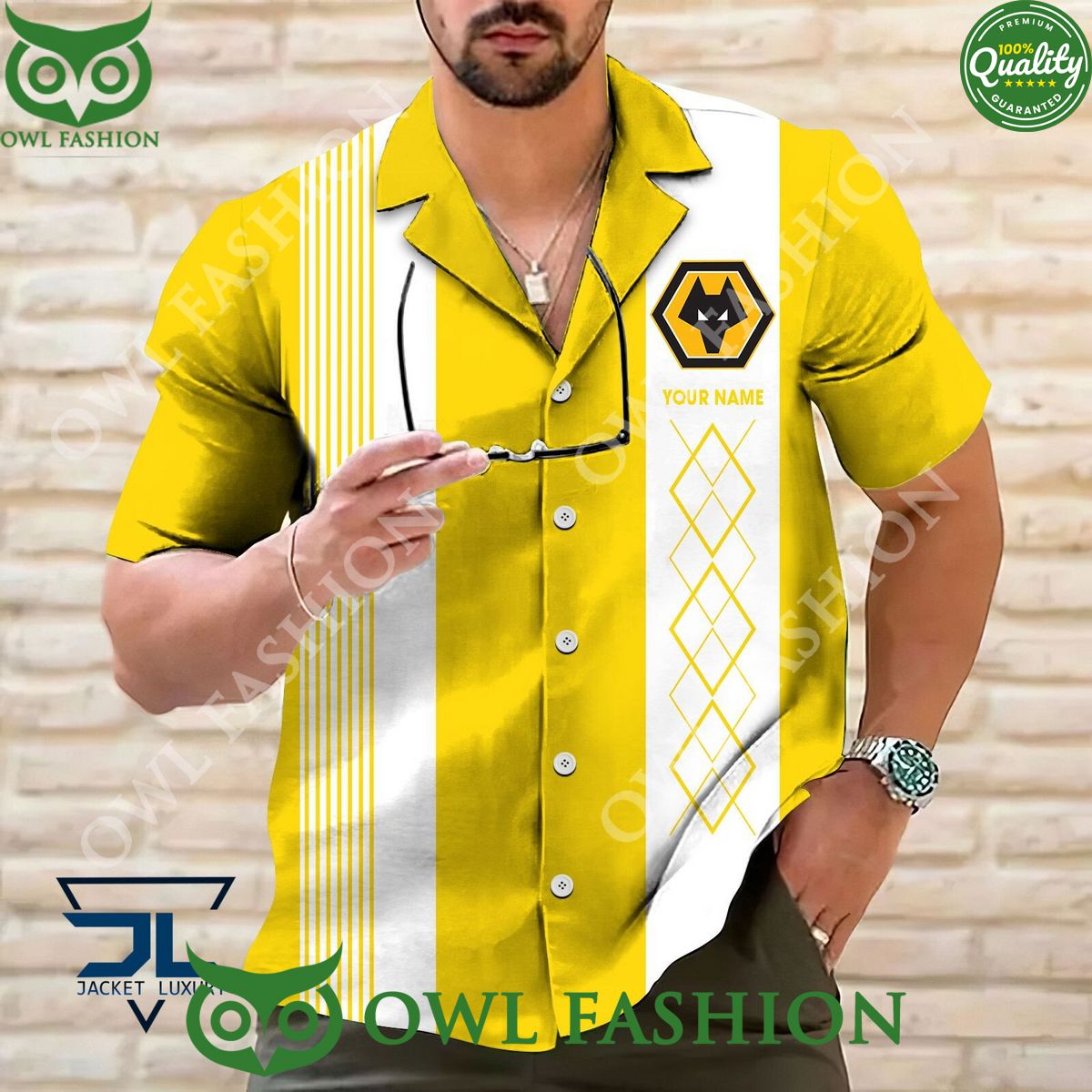 EFL Wolverhampton Wanderers F.C Customized Striped - Adult & Kids T-Shirts, Sweatshirts & Hoodies apparel design preview 1
