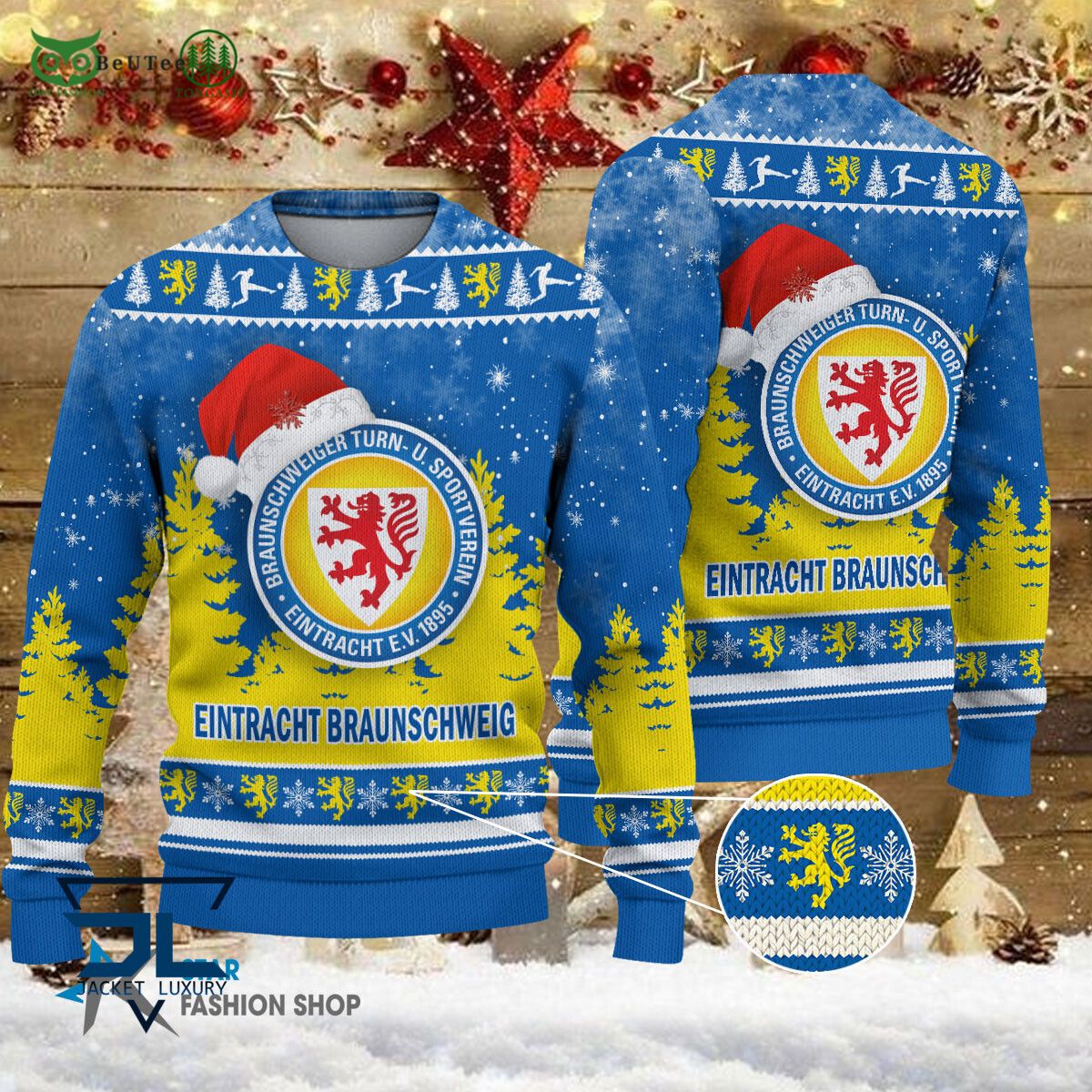 Eintracht Braunschweig Bundesliga Germany League Ugly - Adult & Kids T-Shirts, Sweatshirts & Hoodies apparel design preview 1