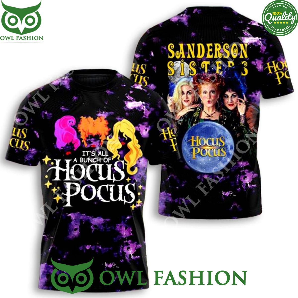It's All A Bunch Of Hocus Pocus Halloween Movie 2024 - Adult & Kids T-Shirts, Sweatshirts & Hoodies apparel design preview 1