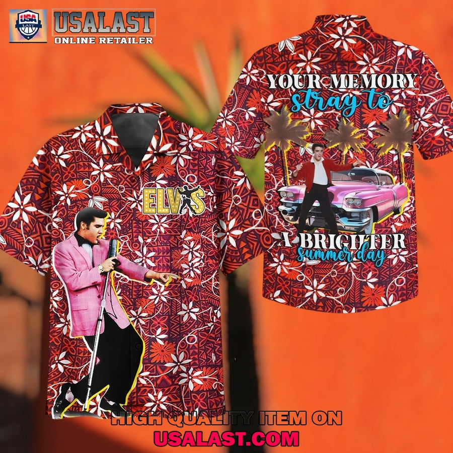 Elvis Presley Summer Day Short Sleeve Hawaiian - Adult & Kids T-Shirts, Sweatshirts & Hoodies apparel design preview 1