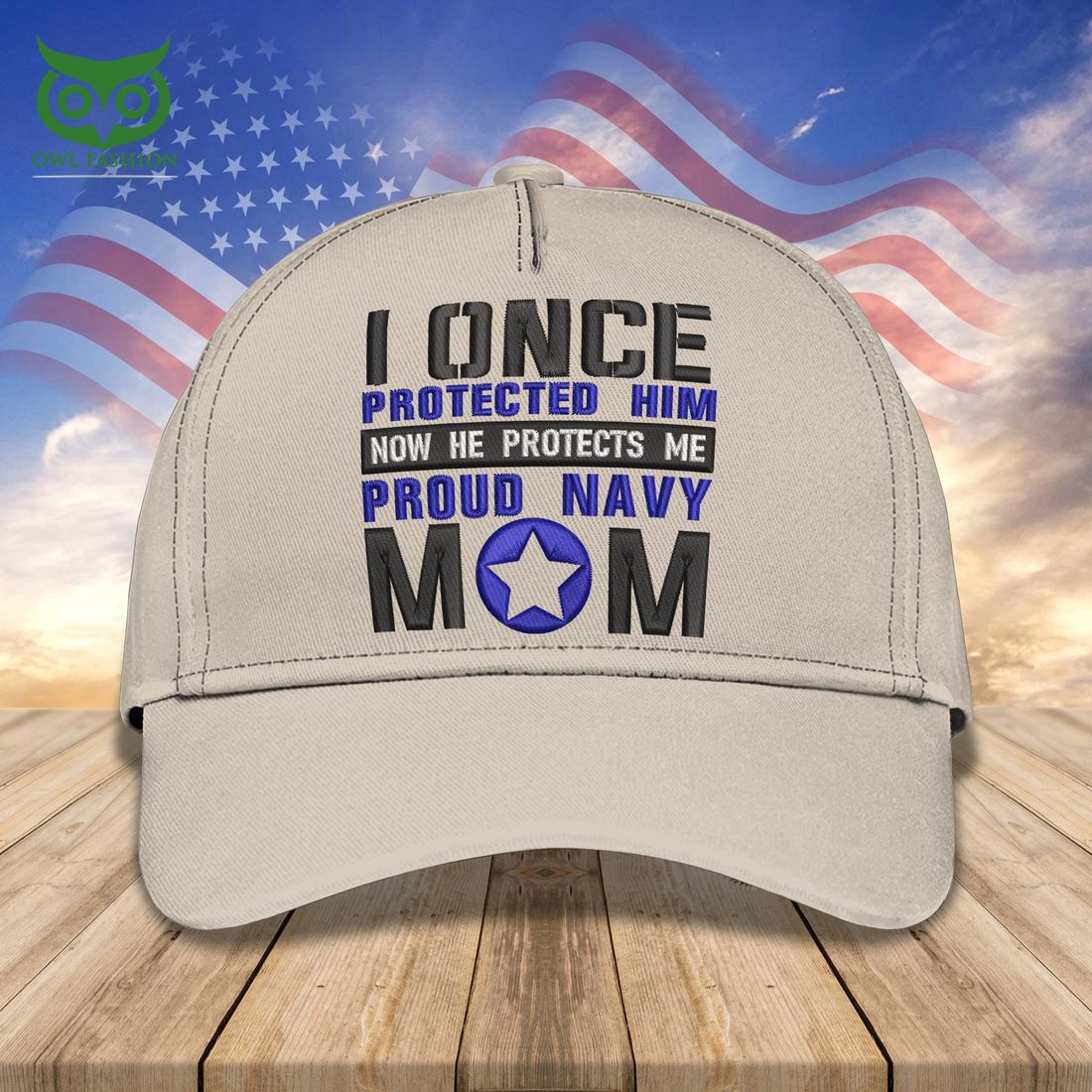 Embroidery Cap US Army Mom Proud Classic - Adult & Kids T-Shirts, Sweatshirts & Hoodies apparel design preview 1