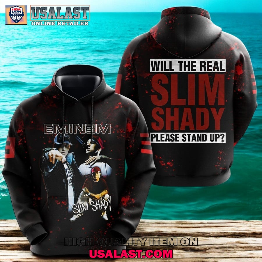 Eminem Will The Real Slim Shady Please Stand Up 3D - Adult & Kids T-Shirts, Sweatshirts & Hoodies apparel design preview 1