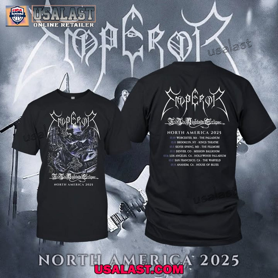 Emperor Metal Band North American Tour 2025 - Adult & Kids T-Shirts, Sweatshirts & Hoodies apparel design preview 1