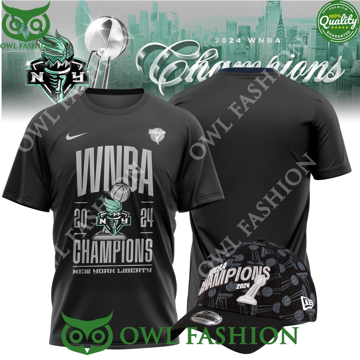 New York Liberty 2024 WNBA Finals Champions History - Adult & Kids T-Shirts, Sweatshirts & Hoodies apparel design preview 1