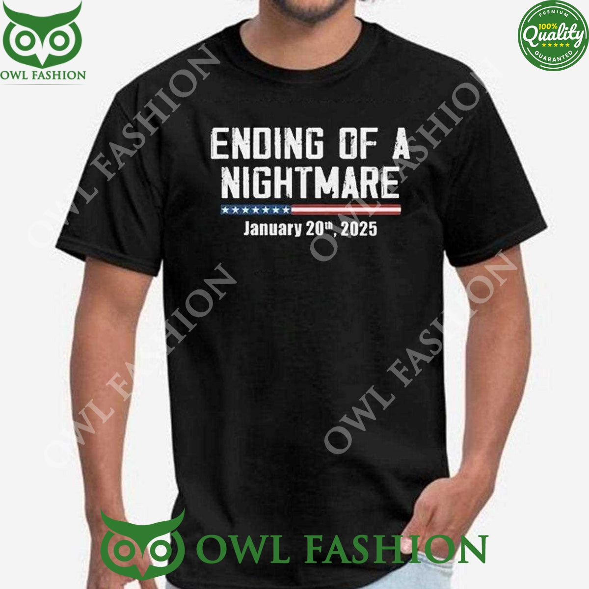 Ending Of A Nightmare January 20th 2025 Black - Adult & Kids T-Shirts, Sweatshirts & Hoodies apparel design preview 1