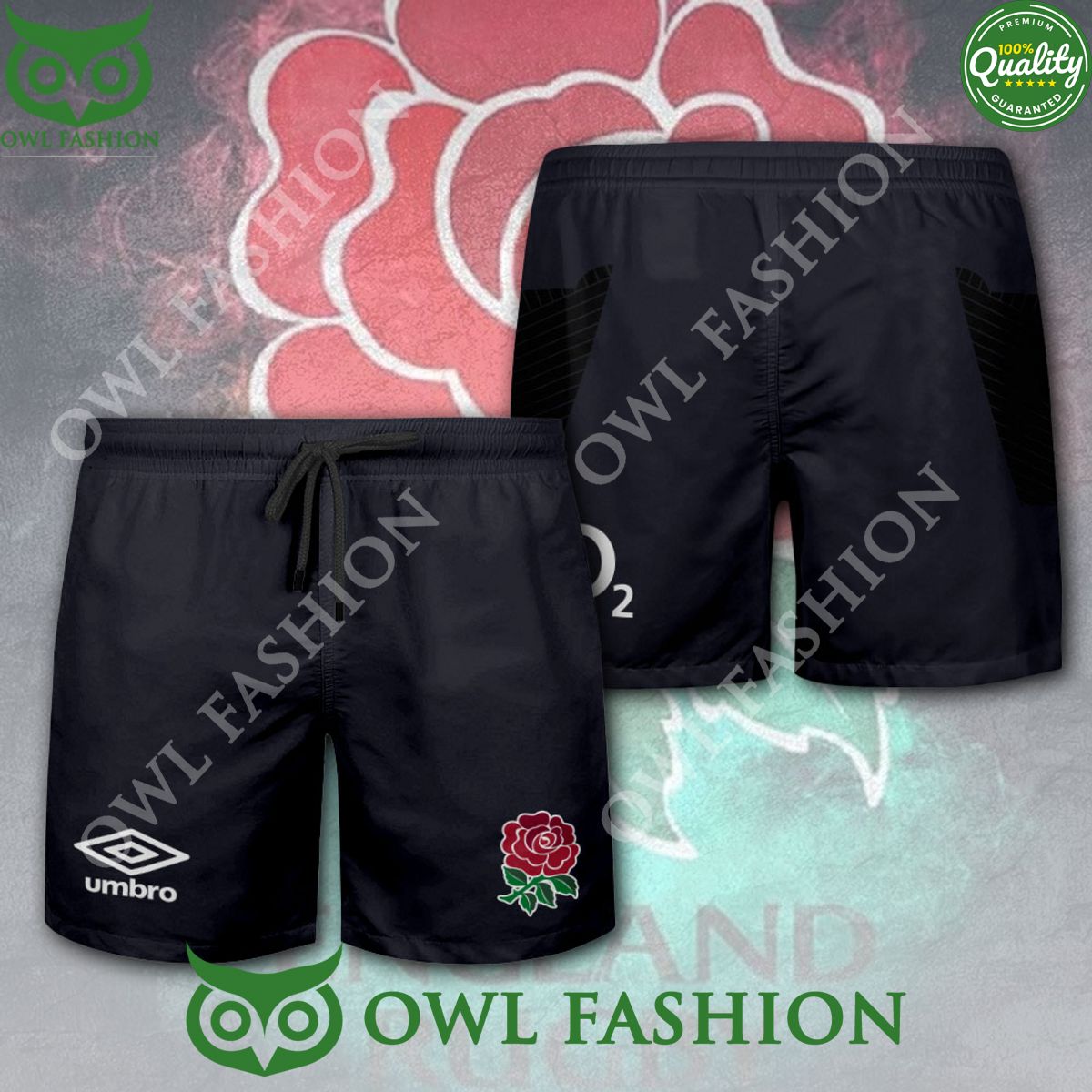 England x Rugby World Cup umbro 3D Shorts - Adult & Kids T-Shirts, Sweatshirts & Hoodies apparel design preview 1