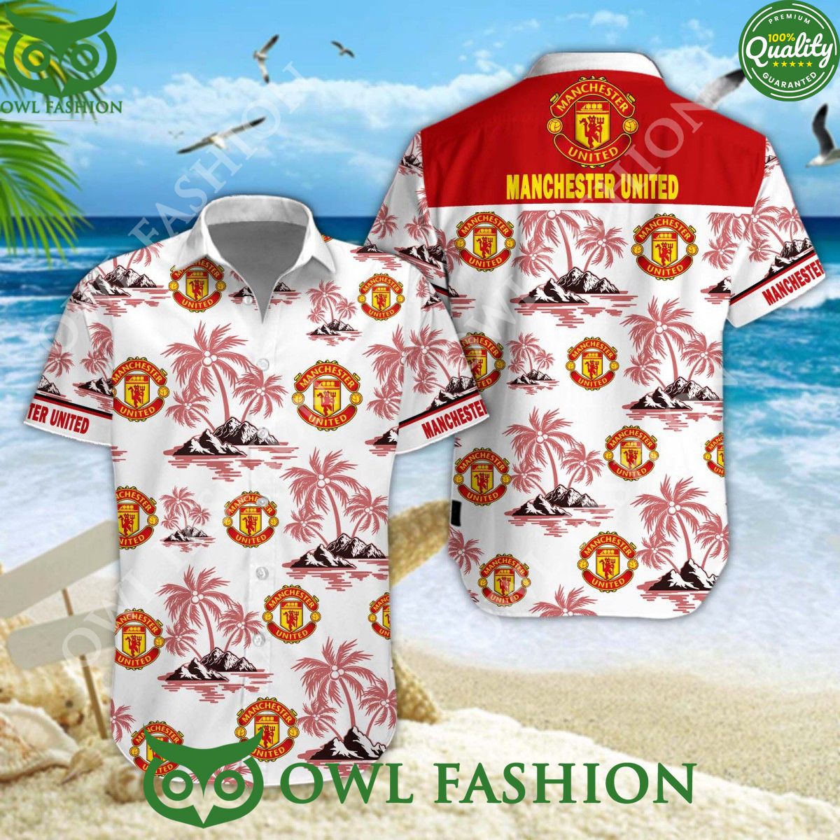 EPL Manchester United Erik ten Hag Coconut Hawaiian - Adult & Kids T-Shirts, Sweatshirts & Hoodies apparel design preview 1