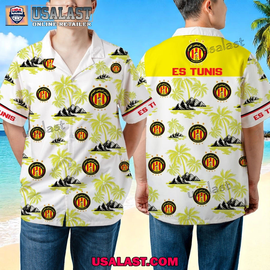ES Tunis FC Aloha Hawaiian - Adult & Kids T-Shirts, Sweatshirts & Hoodies apparel design preview 1