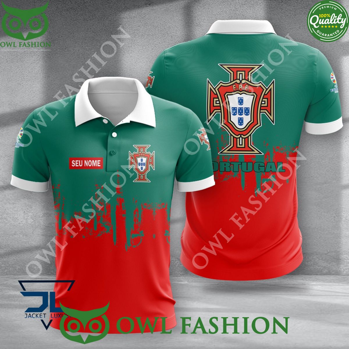 Euro 2024 Portugal national team champion customized - Adult & Kids T-Shirts, Sweatshirts & Hoodies apparel design preview 1