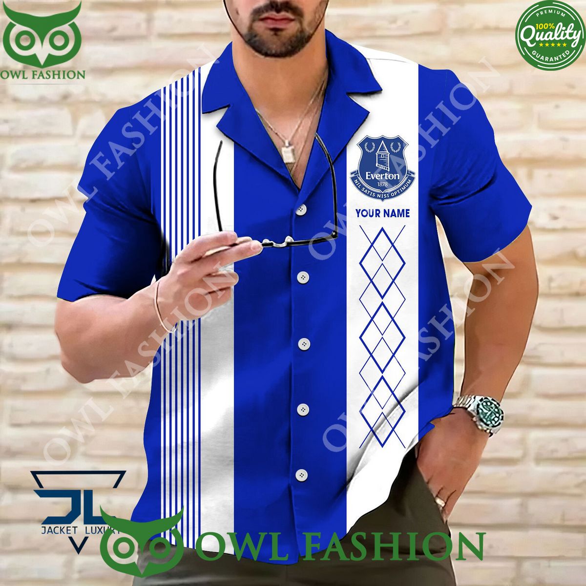 Everton F.C Premier League Custom Stripe Lines - Adult & Kids T-Shirts, Sweatshirts & Hoodies apparel design preview 1