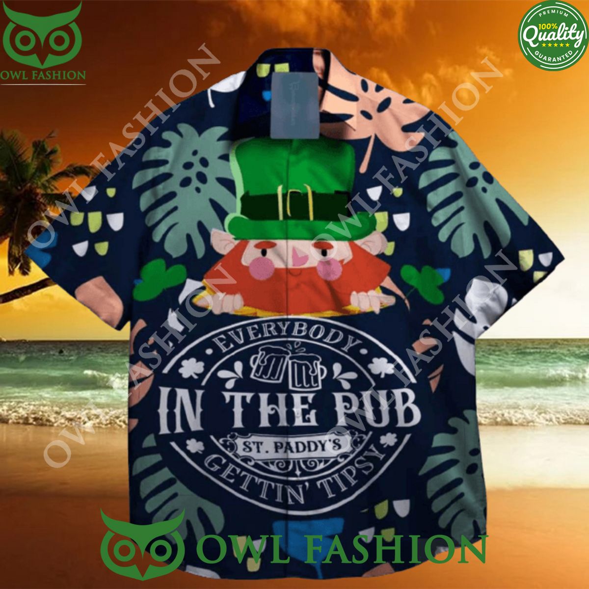 Everybody in the beer pub gettins tipsy st patrick - Adult & Kids T-Shirts, Sweatshirts & Hoodies apparel design preview 1