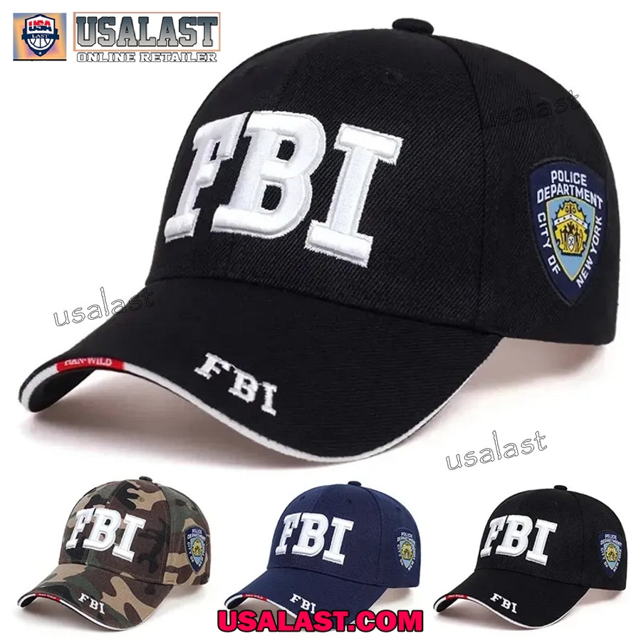 FBI New York Embroidery Logo Baseball Hat Cap - Adult & Kids T-Shirts, Sweatshirts & Hoodies apparel design preview 1