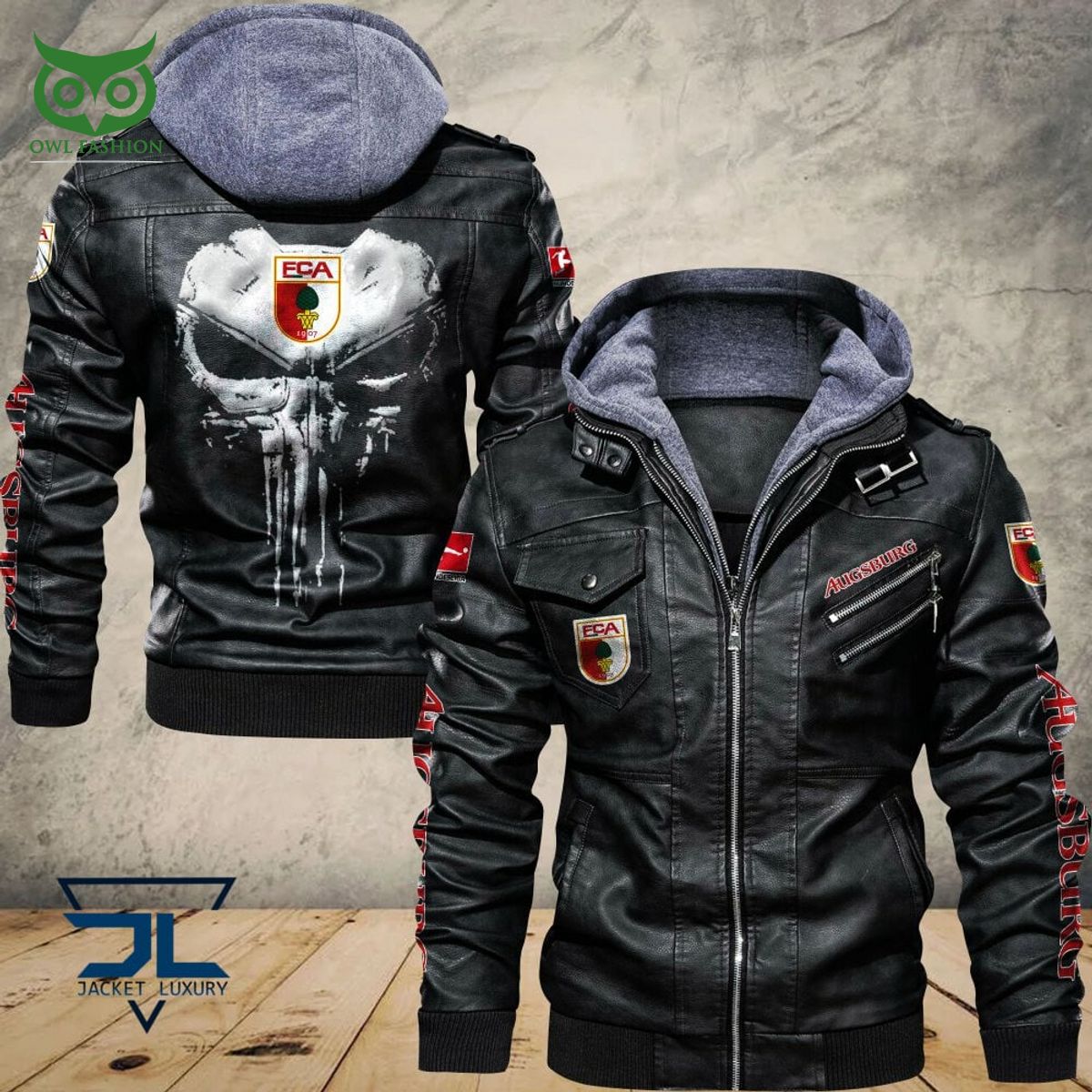 FC Augsburg Bundesliga Germany League 2D Leather - Adult & Kids T-Shirts, Sweatshirts & Hoodies apparel design preview 1