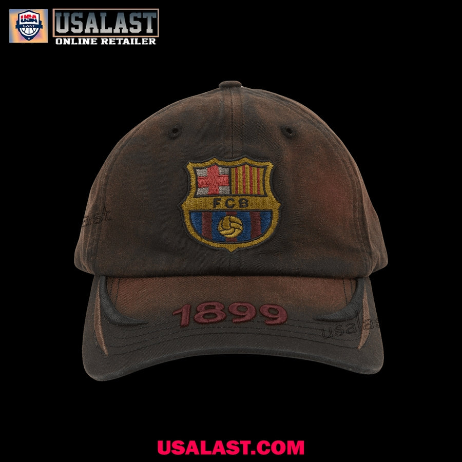 FC Barcelona 1899 Retro Washed Cap - Adult & Kids T-Shirts, Sweatshirts & Hoodies apparel design preview 1