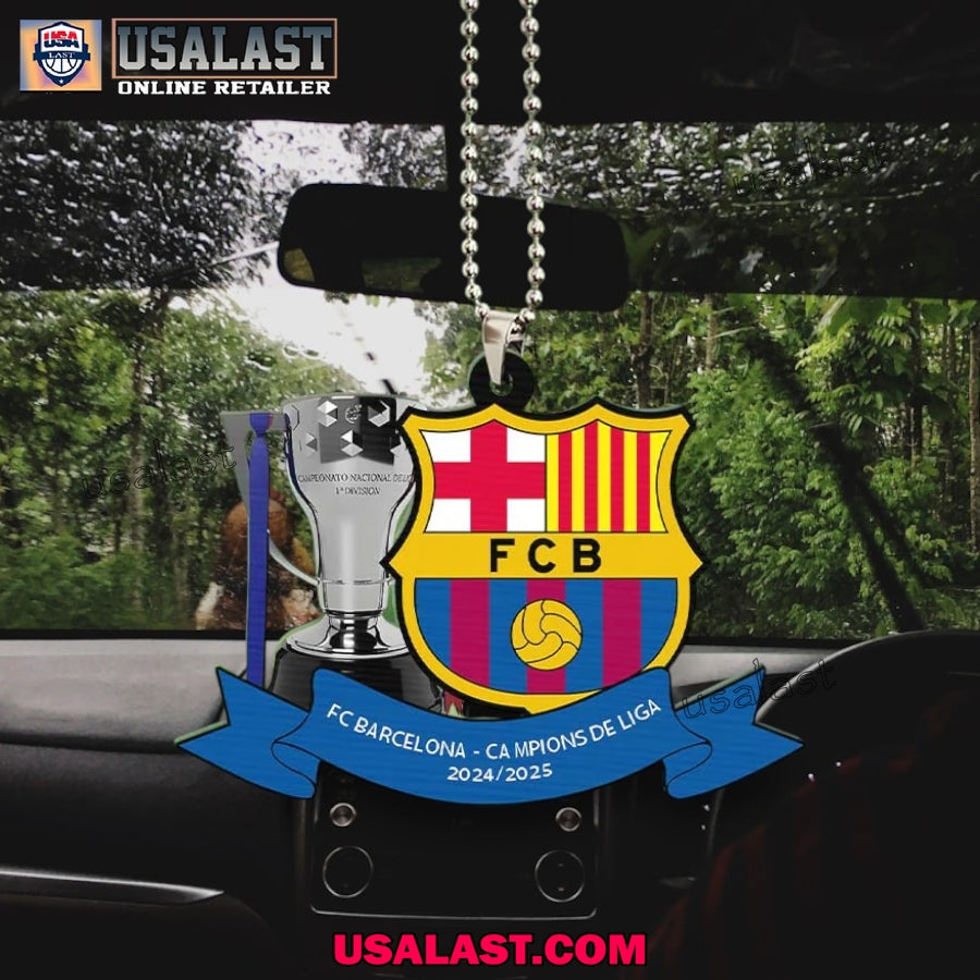 FC Barcelona Campions De Liga 2025 Hanging Ornament - Adult & Kids T-Shirts, Sweatshirts & Hoodies apparel design preview 1