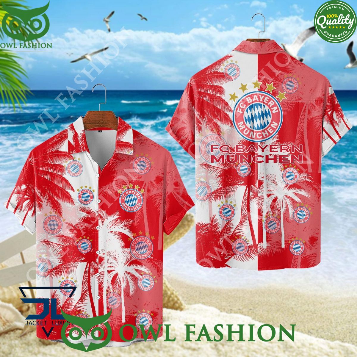 FC Bayern Munchen Bundesliga Champion Tropical - Adult & Kids T-Shirts, Sweatshirts & Hoodies apparel design preview 1