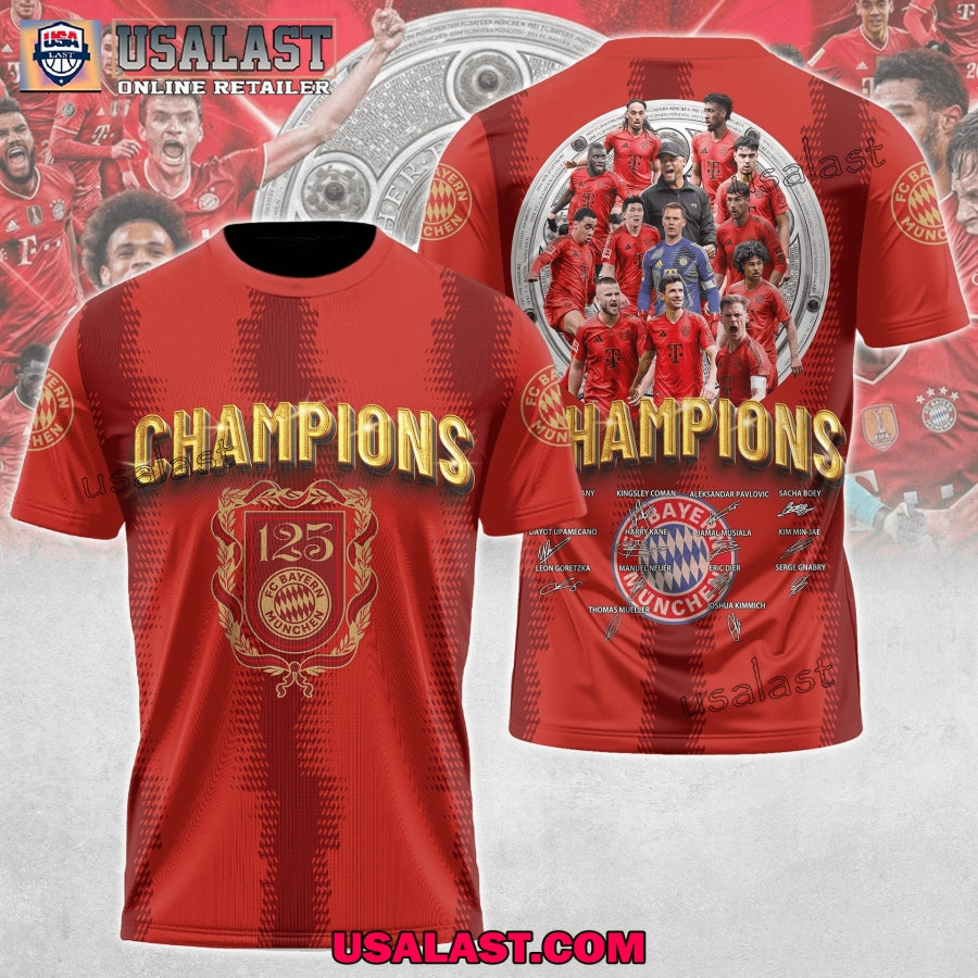 FC Bayern Munich 2025 Champions 3D - Adult & Kids T-Shirts, Sweatshirts & Hoodies apparel design preview 1